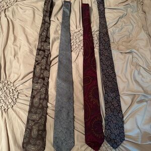 Daniel Cremieux Paisley and Floral Tie Collection, all 100% silk